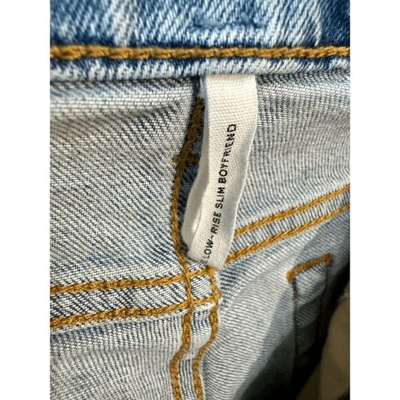 Rag & Bone Women’s Low-Rise Slim Boyfriend Thunderbird Denim Jeans Blue - Picture 8 of 11